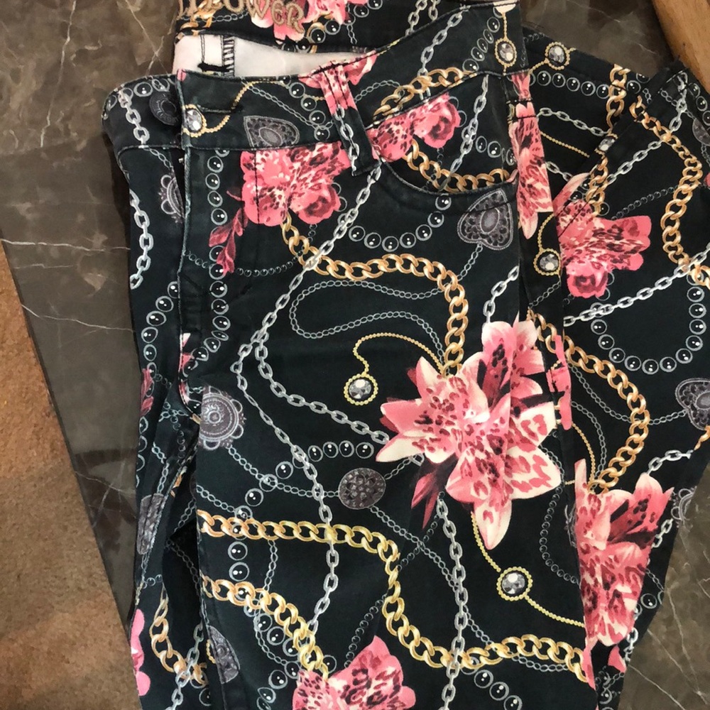 Chain link Wall Flower Jeans